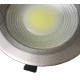 Downlight LED Redondo Gris Plata COB 25W, corte 195mm